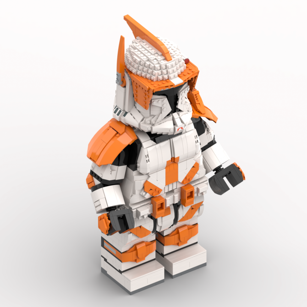 LEGO® instructions Commander Cody Phase 1 Megafigure (fits official helmet)