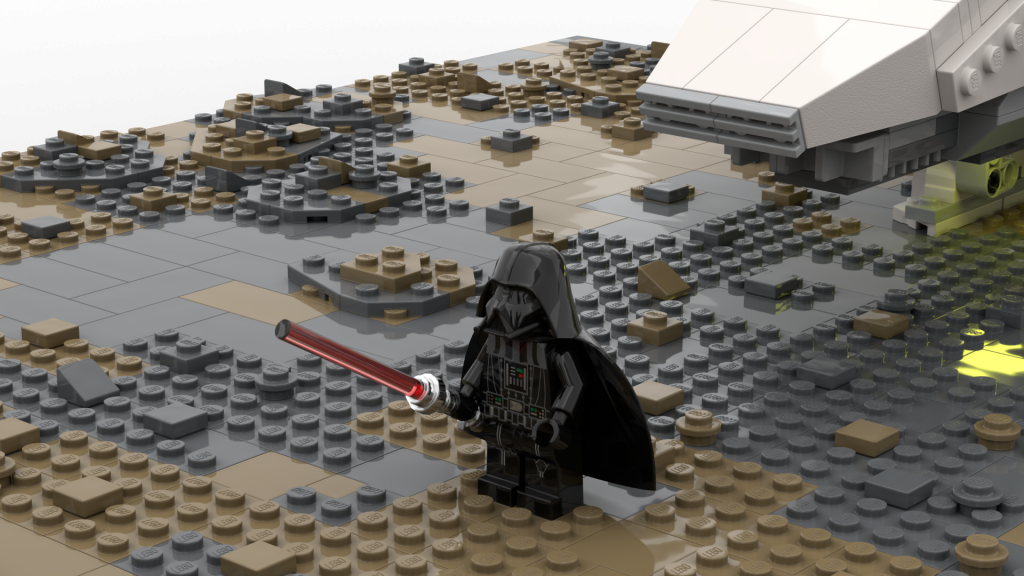 LEGO Star Wars Obi Wan Kenobi vs Darth Vader Final Duel MOC