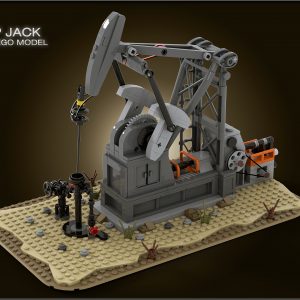 Lego® Instructions Functional Oil Pump Jack (Oil Derrick)