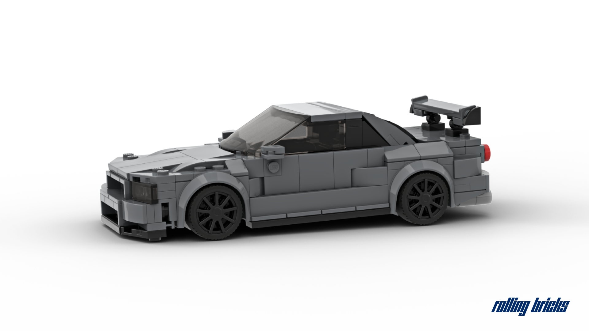 LEGO MOC Nissan Skyline R34 GTR with Openable Doors, Hood, and Trunk by  BluesCarLego