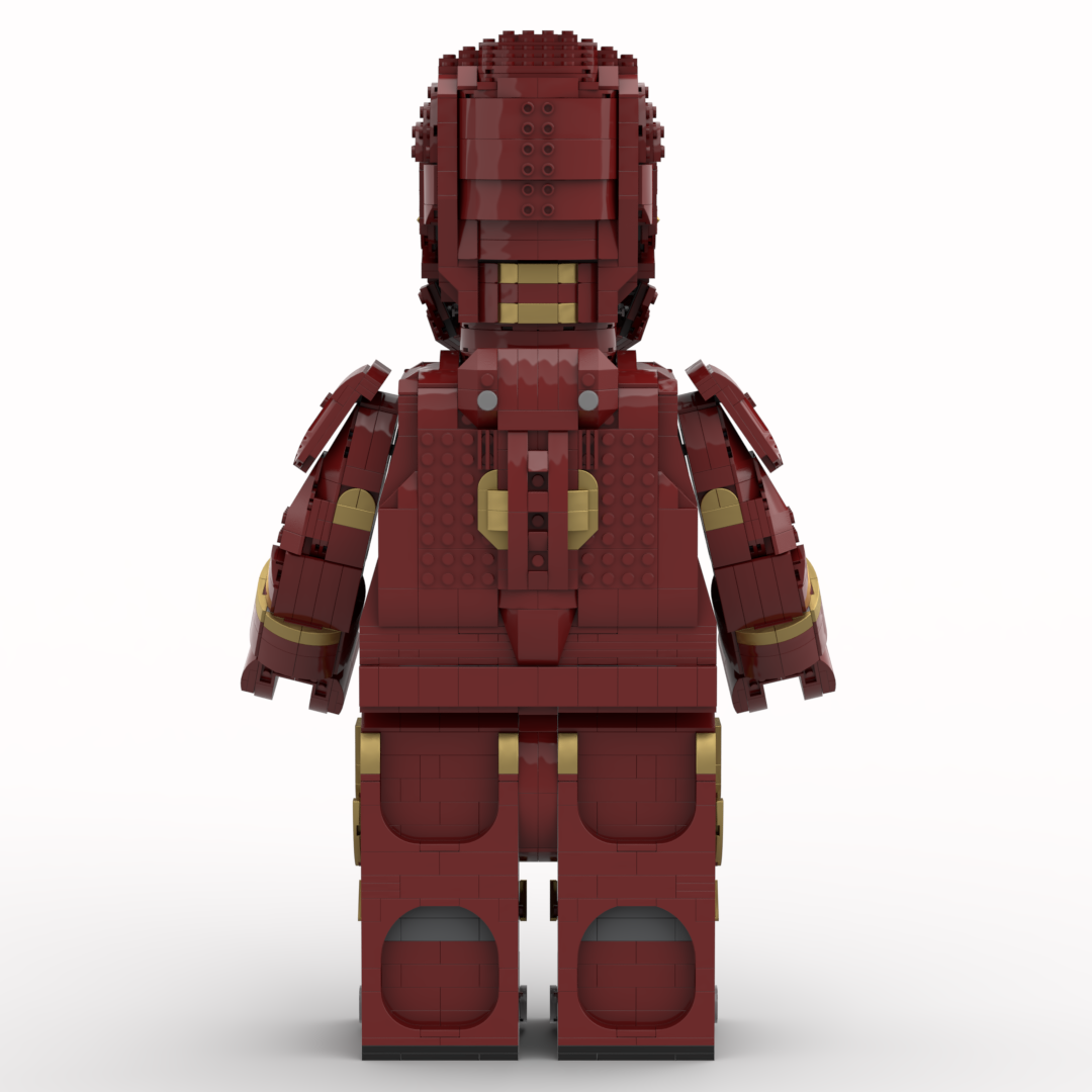 LEGO MOC Iron Man Mega Figure - fits official Lego Helmet by Albo.Lego