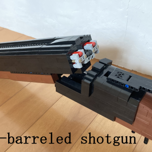 LEGO® instructions Double barrel shotgun brick shooting & shell ejecting