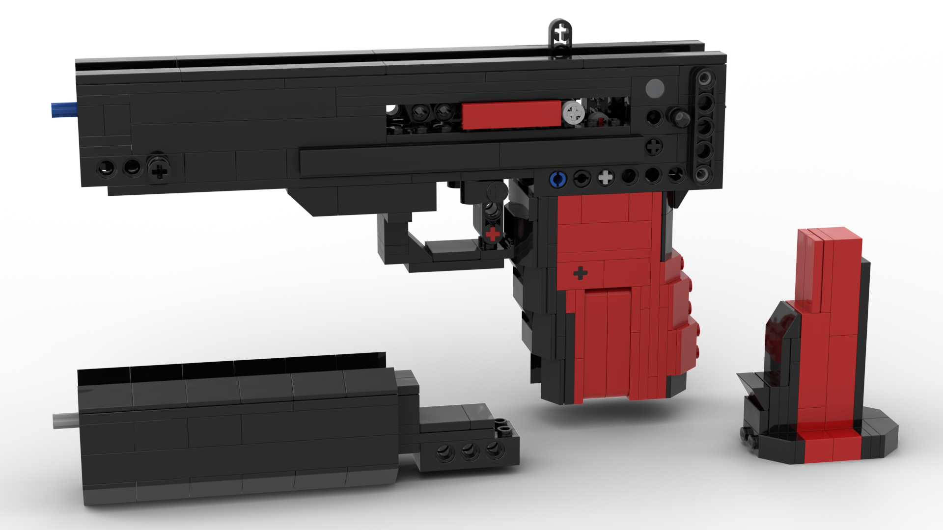 How to Build a LEGO Revolver Gun - Semi-Auto 