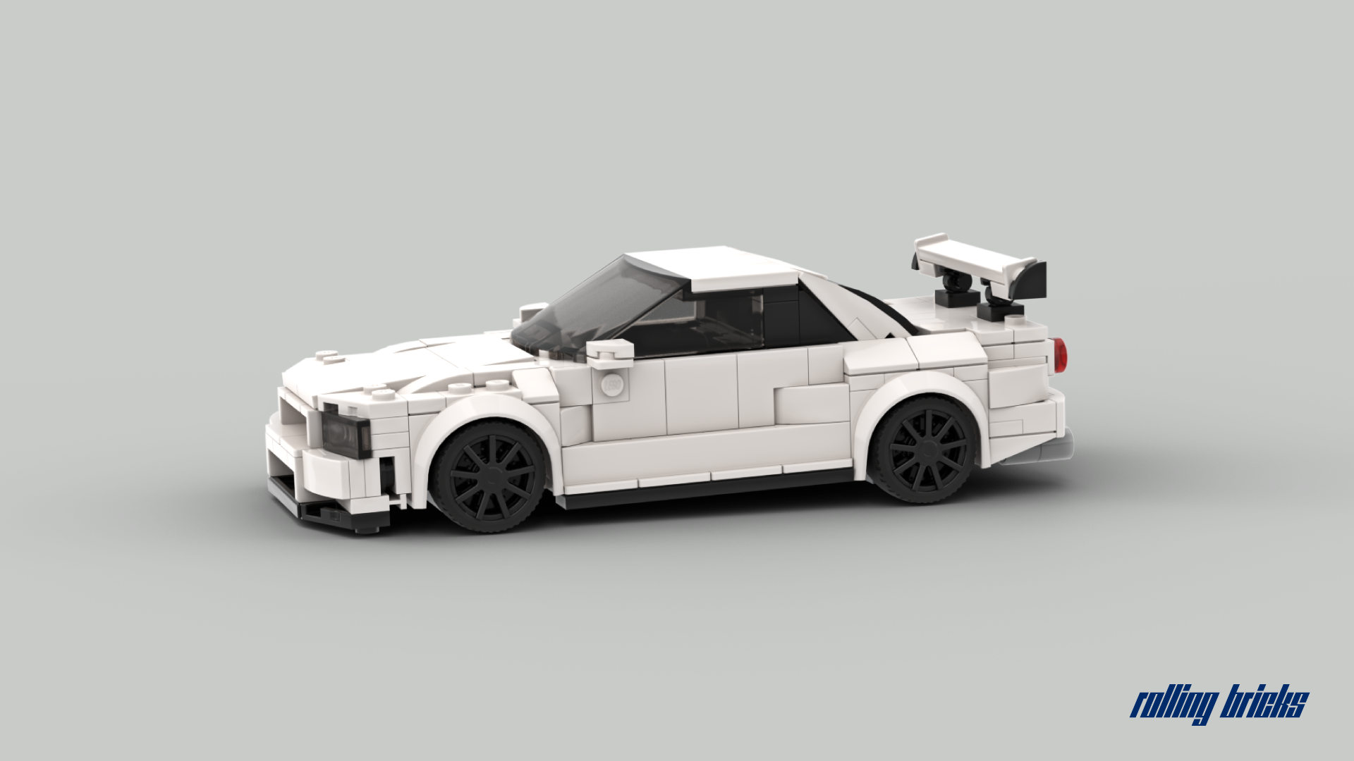 LEGO MOC Nissan Skyline GT-R (R34) - White by RollingBricks