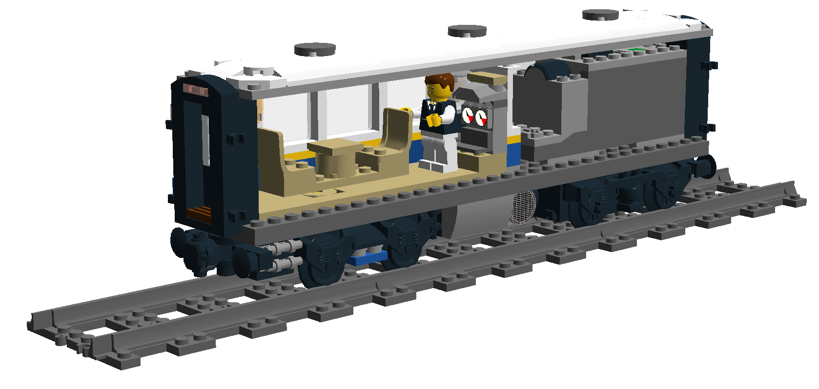 Lego® instructions Orient Express passenger wagon with motor