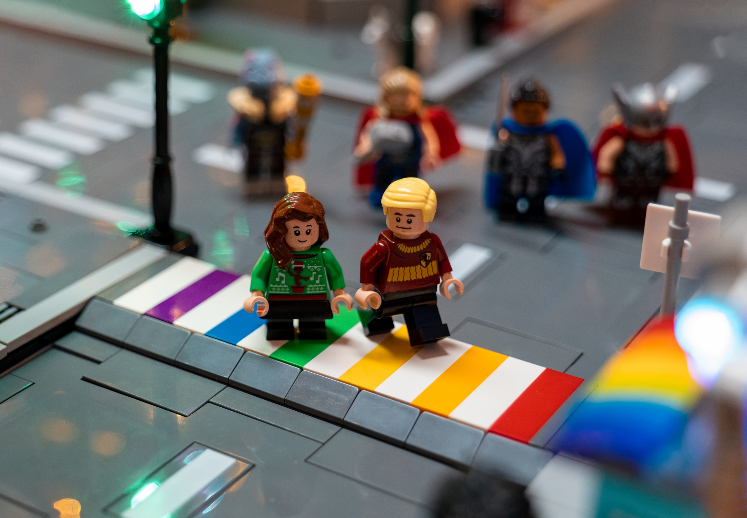Lego Rainbow Crosswalk