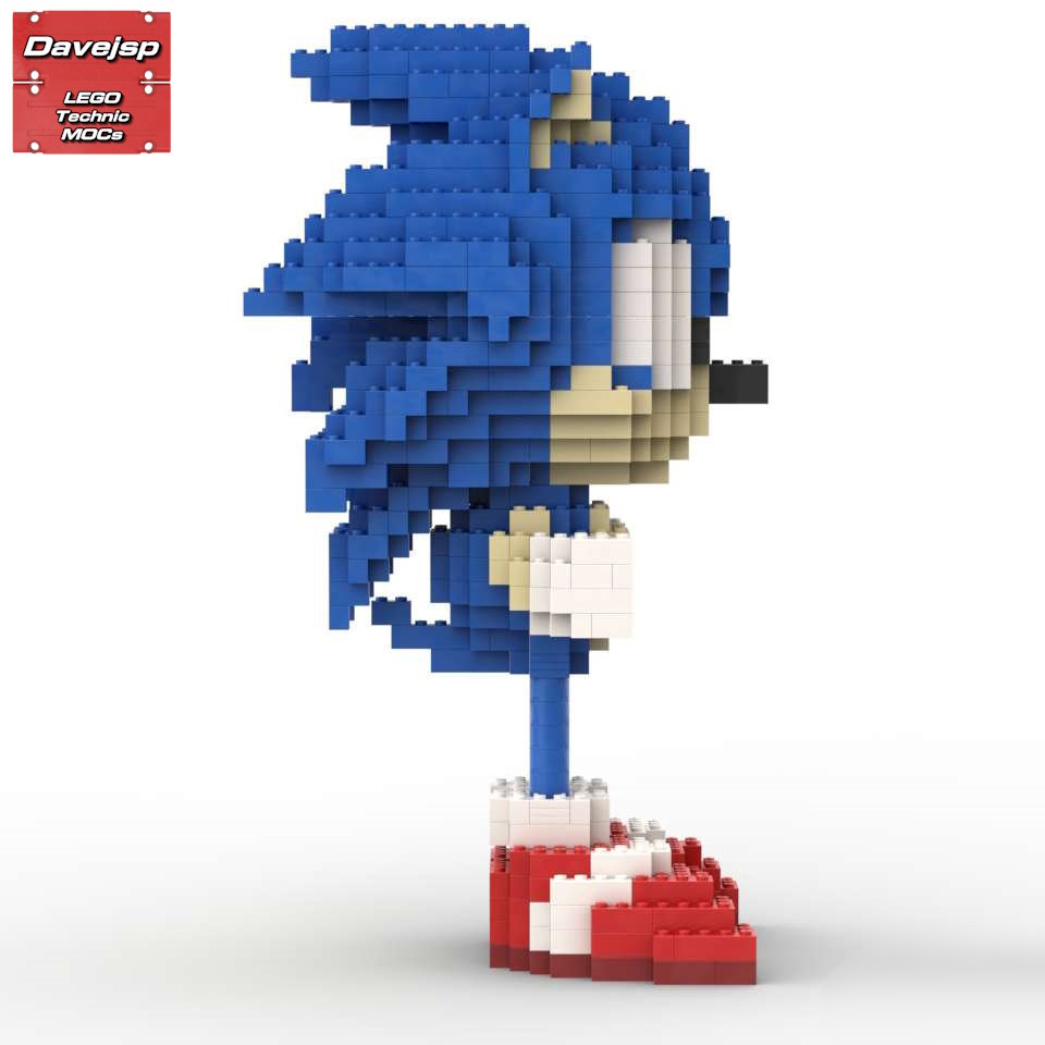 16-Bit Sonic The Hedgehog  Cool lego creations, Lego projects, Lego  challenge