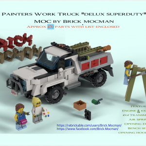 A Painters Work Truck MOC (White)