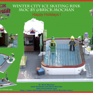 Happy Holidays City Ice Skating RInk.
