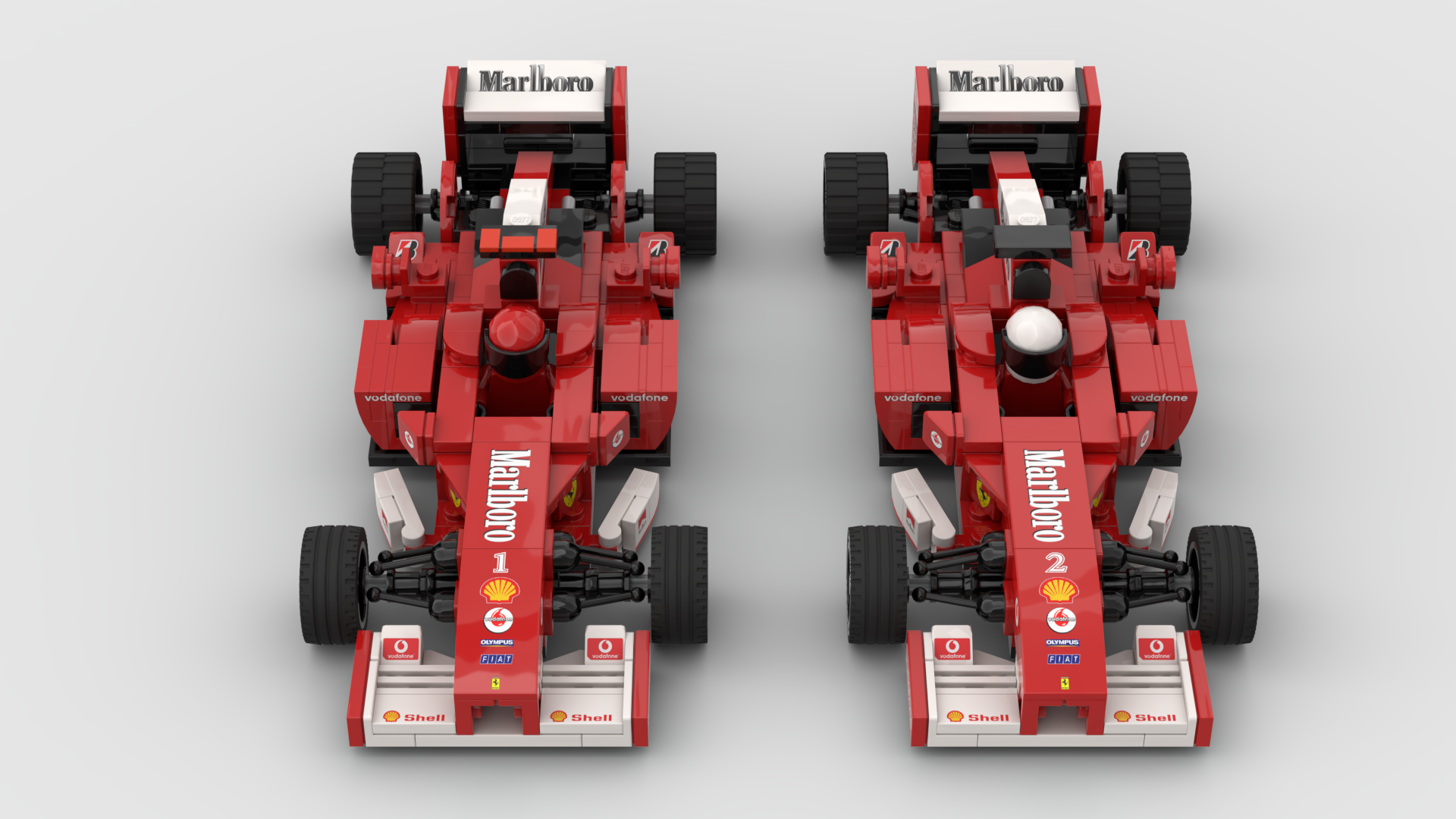 LEGO Ferrari F2004 F1 Car Speed Champions MOC 