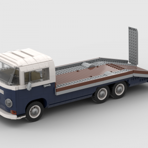 Volkswagen T2 Car Hauler - Dark Blue / White