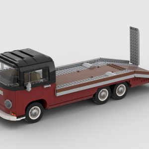 Volkswagen T2 Car Hauler - Dark Red / Black