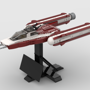 Brick_boss Republic Y-wing (Dark Red)