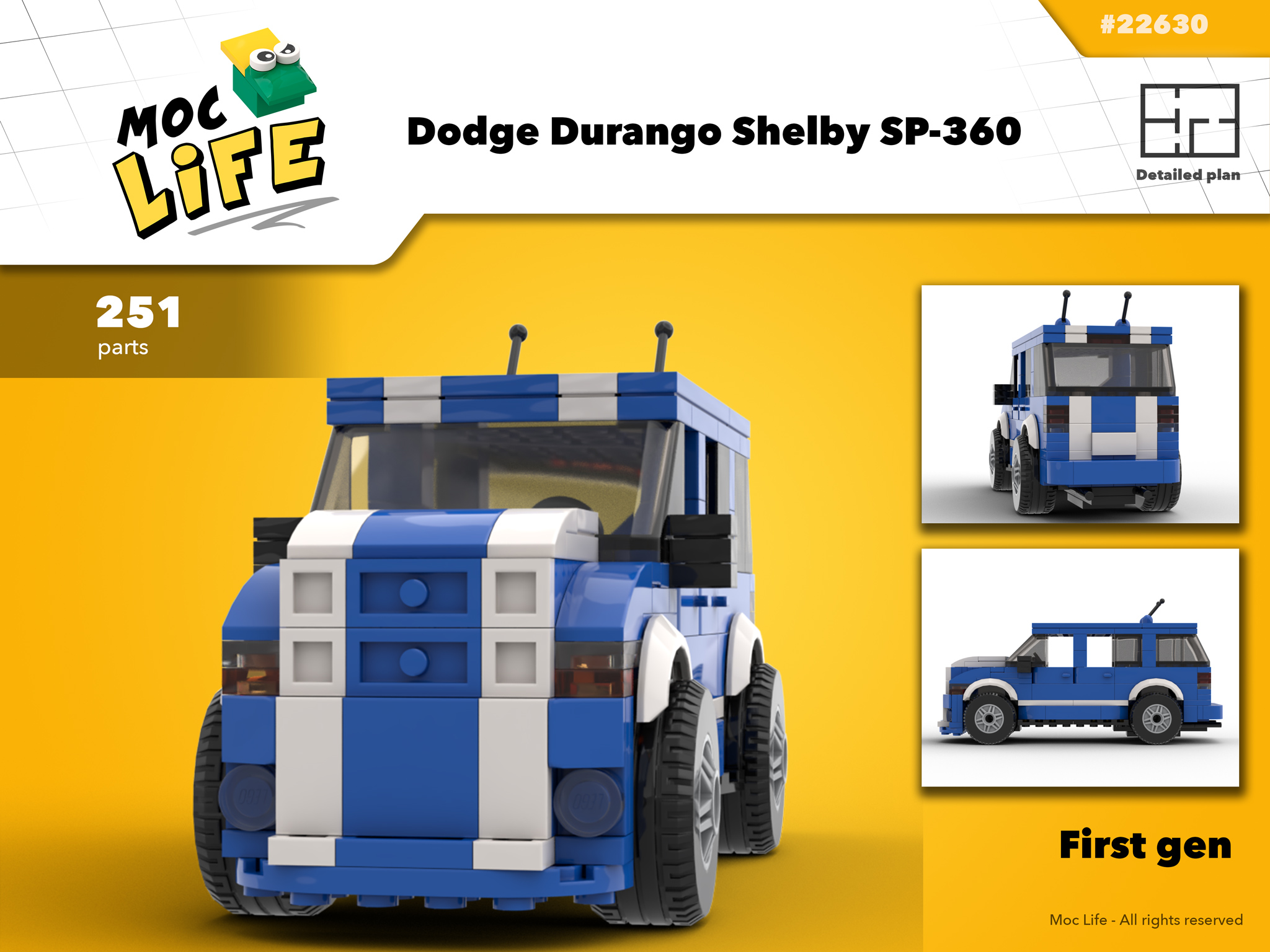 lego Custom Instructions Dodge Durango Shelby SP 360